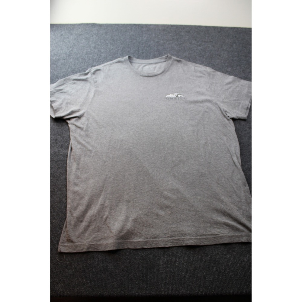 ONeill Mens Gray Standard Fit Wave Graphic T-Shirt XXL Short Sleeve Heathered